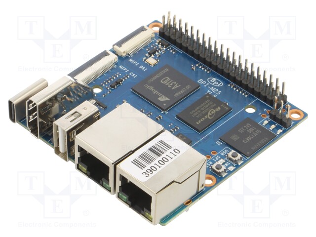Single-board computer; RAM: 4GB; Flash: 16GB; 65x65mm; eMMC,LPDDR4
