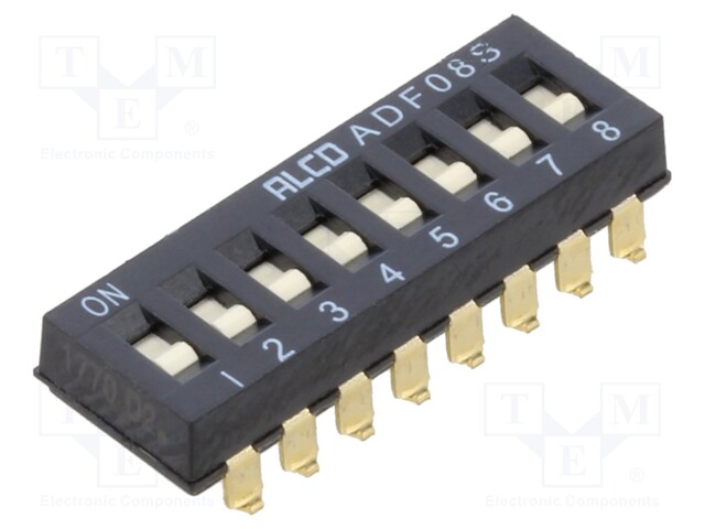 Switch: DIP-SWITCH; Pos: 2; SPST; 0.1A/24VDC; Illumin: none; 50mΩ