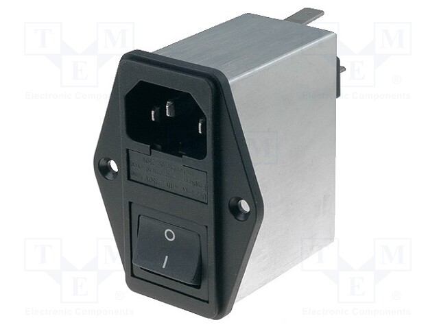 Connector: AC supply; socket; male; 6A; 250VAC; IEC 60320; -25÷85°C