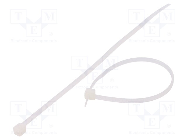 Cable tie; L: 120mm; W: 2.5mm; polyamide; 78.5N; natural; Ømax: 30mm