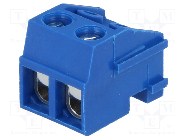 Pluggable terminal block; 5mm; ways: 2; angled 90°; female; 1.5mm2