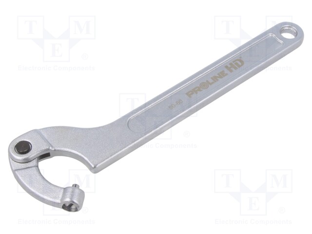 Wrench; hook,with joint; L: 280mm; Spanner: 50÷80mm