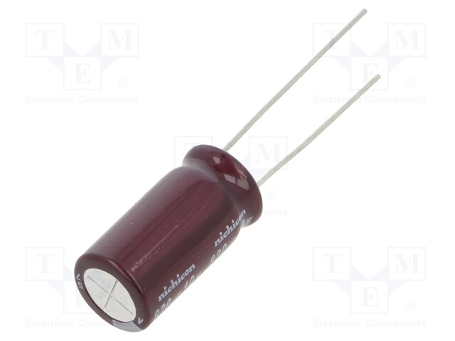 Capacitor: electrolytic; low impedance; THT; 820uF; 10VDC; ±20%