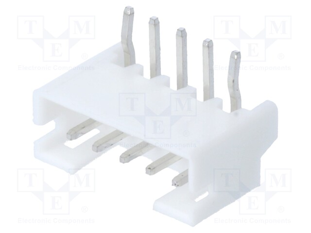 Socket; wire-board; male; 2mm; PIN: 5; THT; 100V; 2A; tinned; -25÷85°C