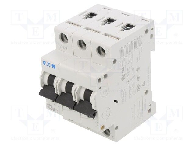 Circuit breaker; 230/400VAC; Inom: 50A; Poles: 3; DIN; Charact: C