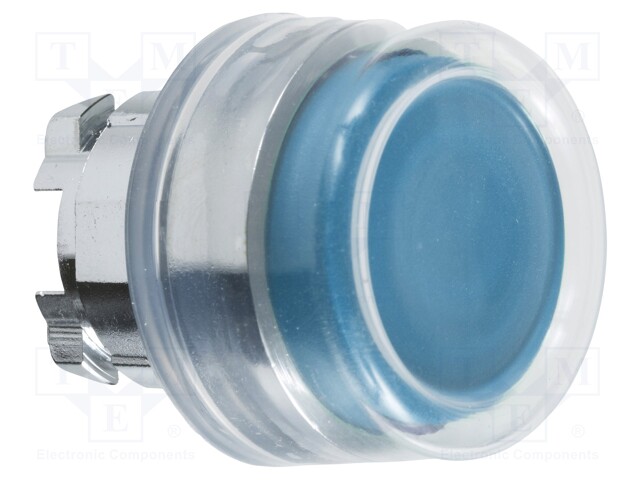 Switch: push-button; Stabl.pos: 1; 22mm; blue; Illumin: none; IP66