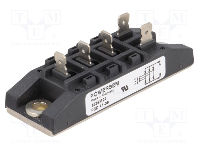 Three-phase bridge rectifier; Urmax: 0.8kV; If: 70A; Ifsm: 550A