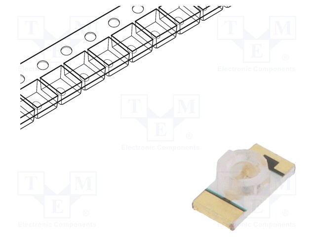 LED; SMD; 1206; red; 18÷43mcd; 3.2x1.6x1.1mm; 60°; 1.7÷2.4V; 20mA