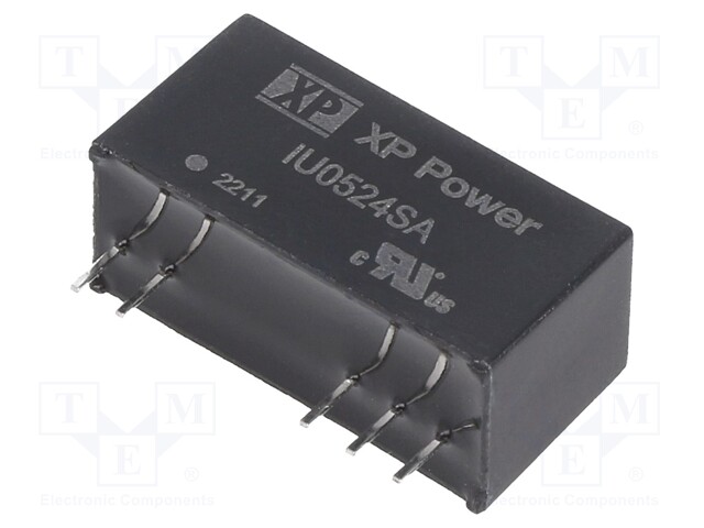 Isolated Board Mount DC/DC Converter, Regulated, ITE, 1 Output, 2 W, 24 V, 83 mA