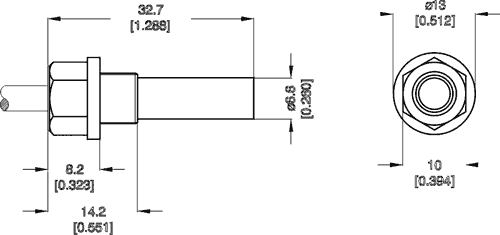 Reed switch; 10÷15mT; Pswitch: 10W; Ø6.6x39.6mm; toff: 0.1ms; 0.5A