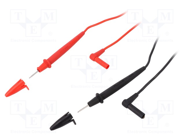 Test lead; 1.2m; 10A; red and black; 2x test lead; 1kV