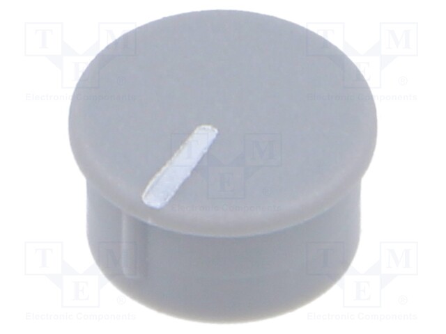 Cap; thermoplastic; push-in; Pointer: white; grey