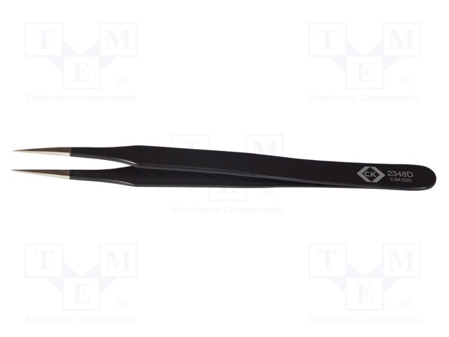 Tweezers; Blade tip shape: sharp; Tweezers len: 120mm; ESD