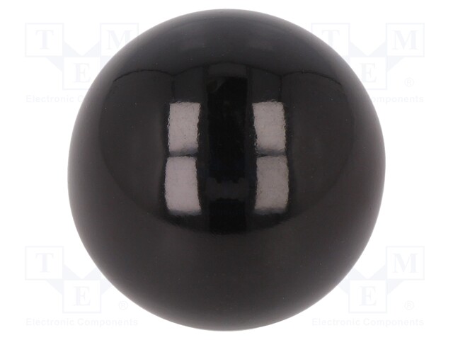 Ball knob; Dia: 25mm; M6; 9mm; black