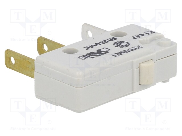 Microswitch SNAP ACTION; without lever; SPDT; 5A/250VAC; ON-(ON)