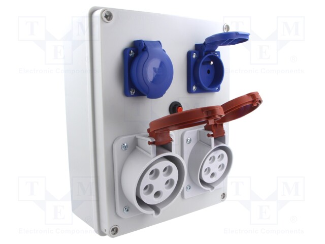 Electric switchboard; IP44; wall mount; Enclos.mat: ABS