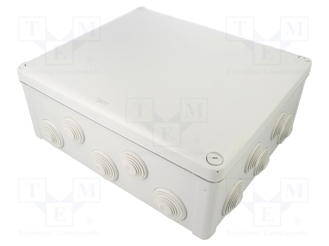 Enclosure: junction box; X: 300mm; Y: 345mm; Z: 130mm; wall mount
