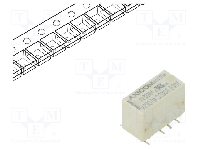 Relay: electromagnetic; DPDT; Ucoil: 3VDC; 0.5A/125VAC; 2A/30VDC