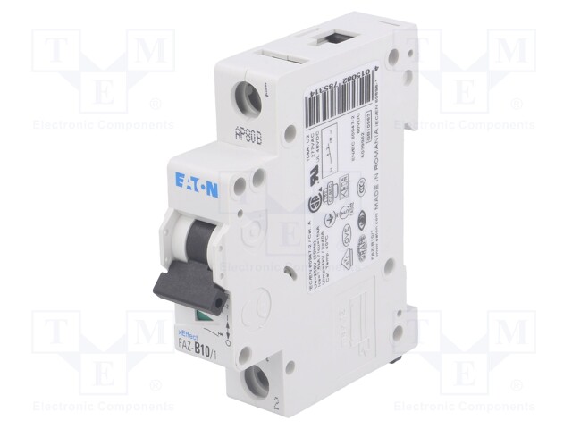 Circuit breaker; 10A; Poles no: 1; Mounting: DIN; Charact: B