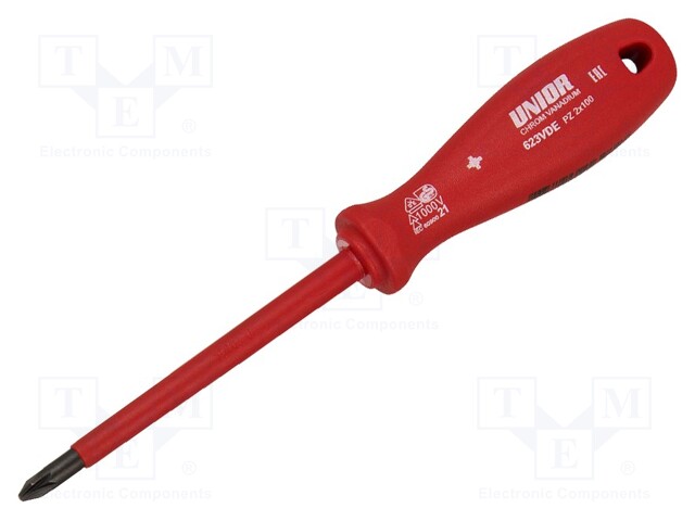 Screwdriver; insulated; Pozidriv®; PZ2; 100mm; 1kVAC