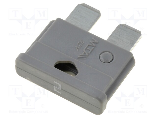 Fuse: fuse; 2A; 32V; automotive; 19mm; UNIVAL