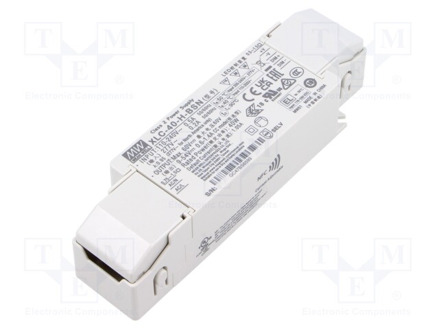 Power supply: switching; LED; 40W; XLC-40; -25÷90°C; OUT: 1