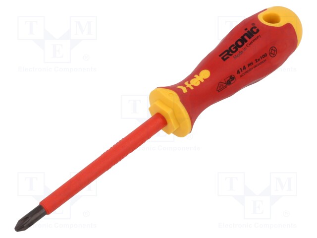 Screwdriver; insulated; Phillips; PH2; ERGONIC®