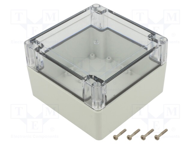 Enclosure: multipurpose; X: 120mm; Y: 120mm; Z: 75mm; ZP; light grey