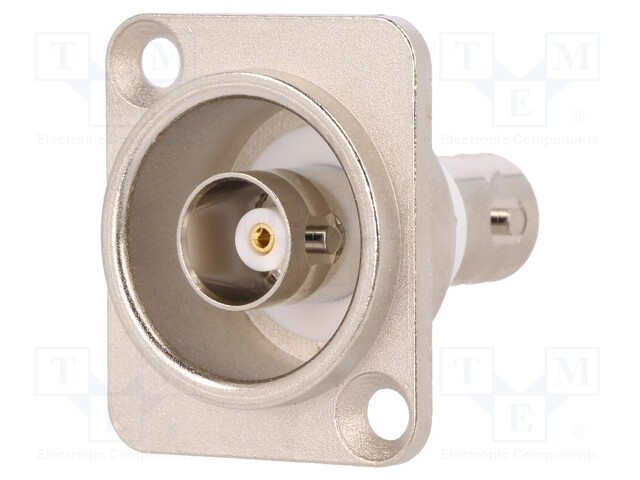 Coupler; BNC socket,both sides; insulated; 50Ω; silver; Series: FT