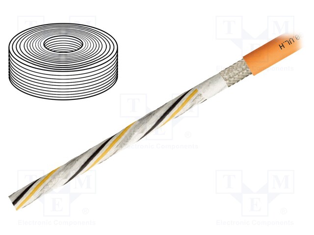 Wire: control cable; chainflex® CF280.UL.H; PUR; green; stranded