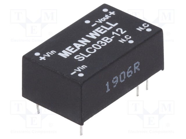 Converter: DC/DC; 3W; Uin: 18÷36V; 12VDC; Iout: 250mA; DIP16; 4.5g