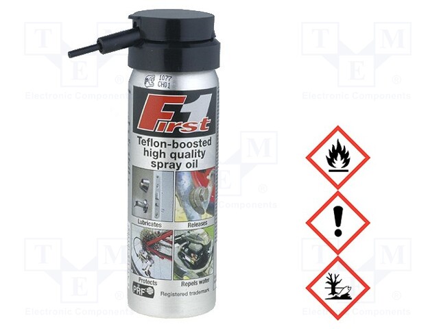 Oil; spray; Ingredients: PTFE,synthetic lubricants; can; FIRST 1