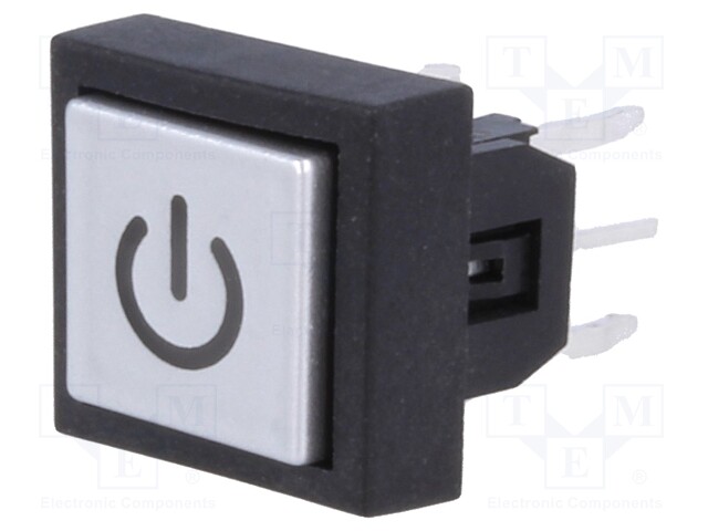Switch: keypad; Pos: 2; SPST-NO; 0.05A/12VDC; Illumin: LED; blue
