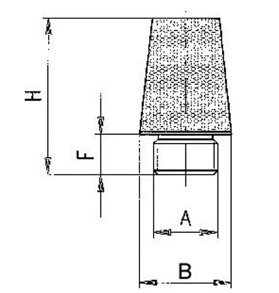 Sound suppression silencer; Thread: G 3/4"; sintered bronze