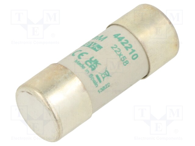 Fuse: fuse; aM; 10A; 690VAC; ceramic,cylindrical,industrial