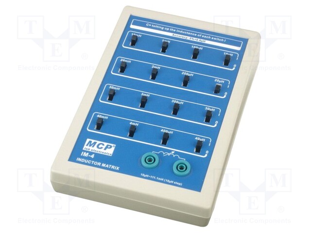 Decade box: inductance; 0÷111,1mH; Number of ranges: 4; 0.1A