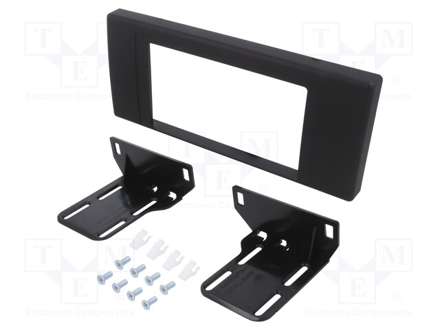 Radio mounting frame; BMW; 2 DIN; black