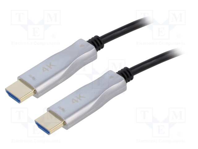 Cable; HDCP 2.2,HDMI 2.0,optical; HDMI plug,both sides; 30m