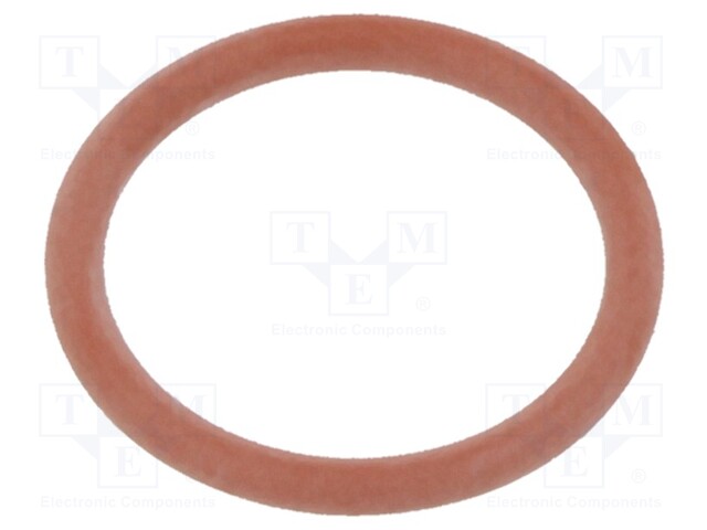 O-ring gasket; VMQ; D: 1.5mm; Øint: 12mm; M16; red; -60÷250°C