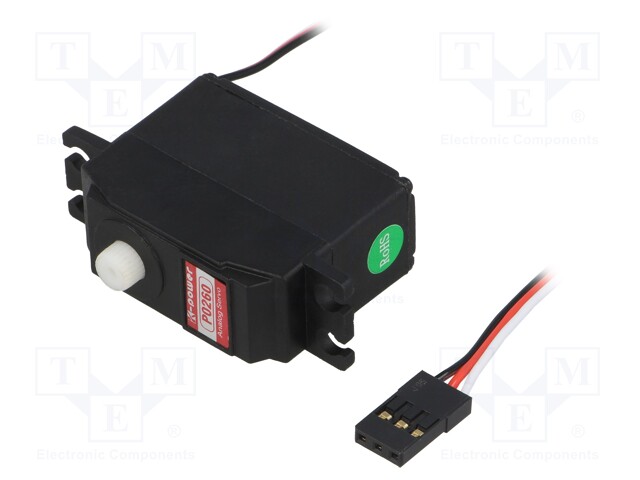 Motor: servo; 4.8÷6VDC; mini; analogue; 26g; 35.5x15x29mm; plastic