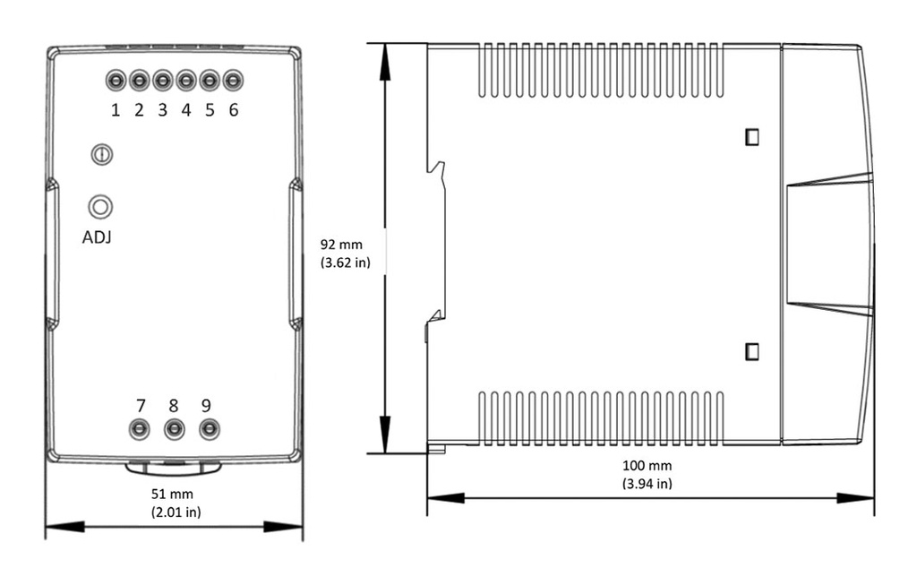 Power supply: switched-mode; for DIN rail; 90W; 12VDC; 7.5A; 3kV