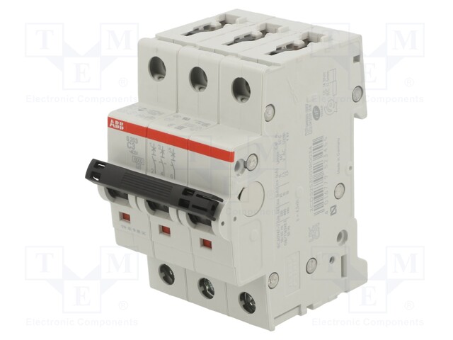 Circuit breaker; 400VAC; Inom: 3A; Poles: 3; DIN; Charact: C; 6kA