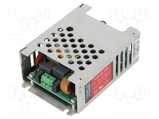 Power supply: switched-mode; modular; 40W; 24VDC; 1.67A; 169g; 92%