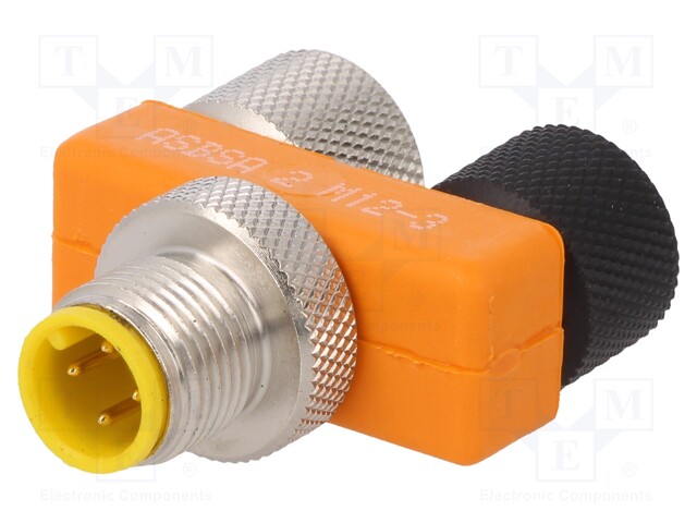 T adapter; M12 male,M12 female x2; A code-DeviceNet / CANopen