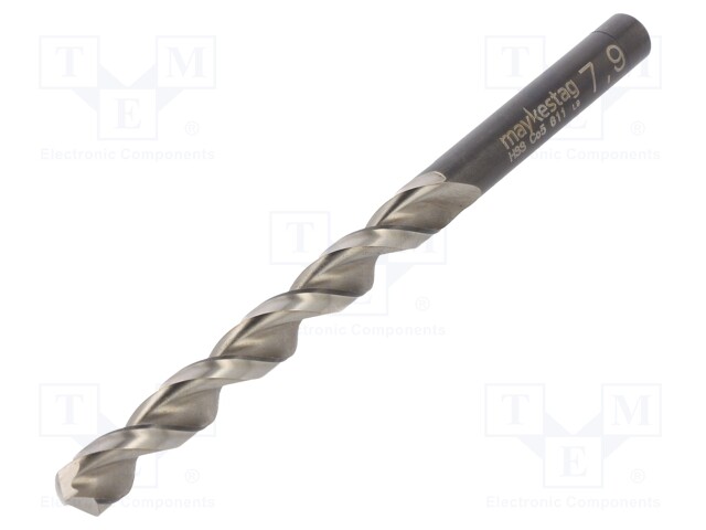 Drill bit; for metal; Ø: 7.9mm; L: 117mm; HSS-CO; bulk,industrial