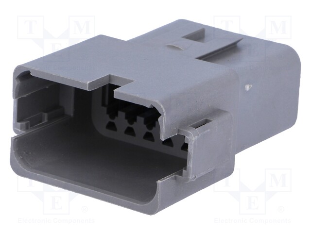 Connector: wire-wire; AT; plug; male; PIN: 12; IP67; Locking: latch