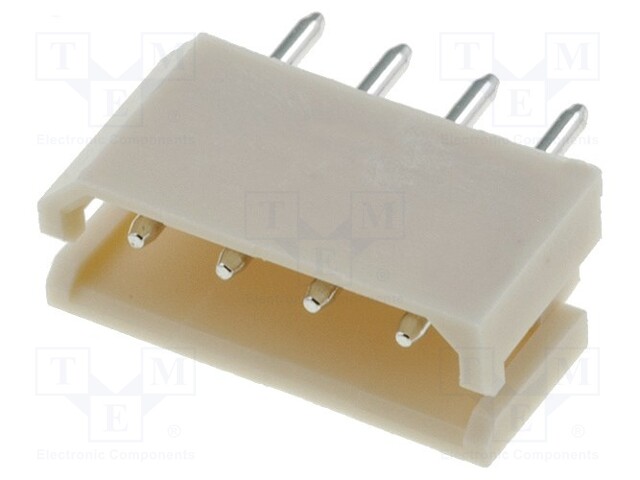 Socket; wire-board; male; A2506; 2.5mm; PIN: 4; THT; 250V; 3A; tinned