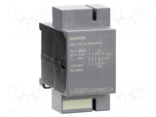 Contactor: 3-pole; LOGO!8; Application: LOGO!8; 24VDC