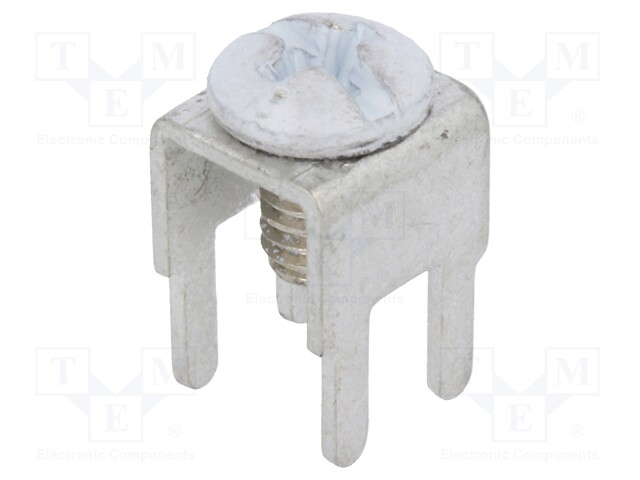 Terminal: screw terminal; THT,screw terminal; white; 7.5x5mm