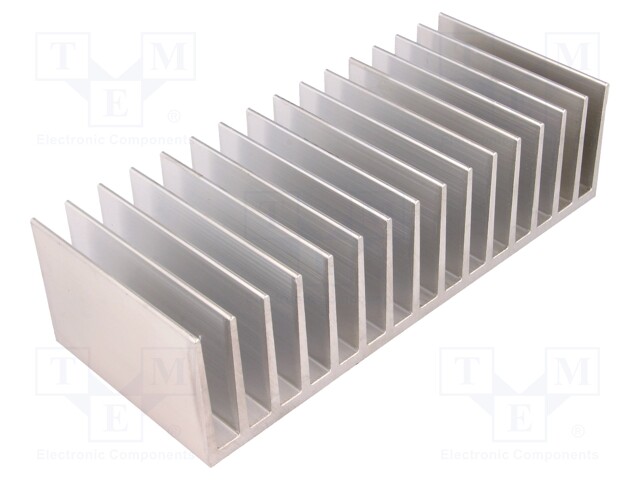 Heatsink: extruded; grilled; L: 80mm; W: 190.5mm; H: 50mm; aluminium